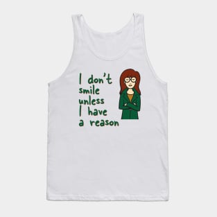 I don't smile Girl Funny Tank Top